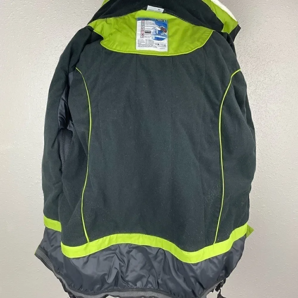 Crane Sports Hooded Ski/Snowboard Jacket Size M EUC